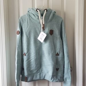 NWT Naketano mens zip up hoodie